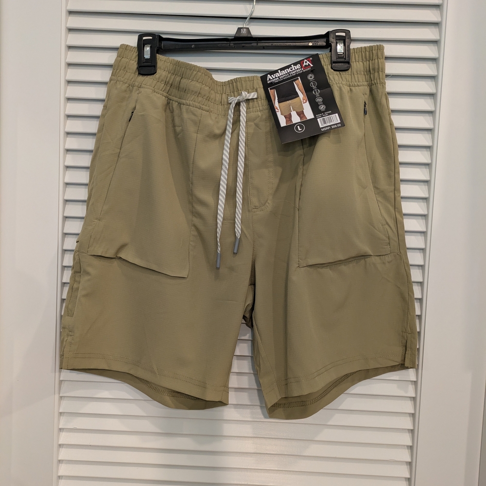 Avalanche Men's Olive Athletic Shorts Size L
